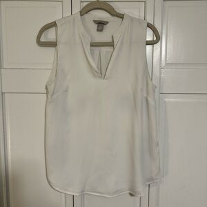 White Sleeveless Blouse